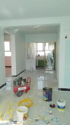 (家装施工现场实拍分享)乡村民房(室内外装饰装修)全屋整装。
