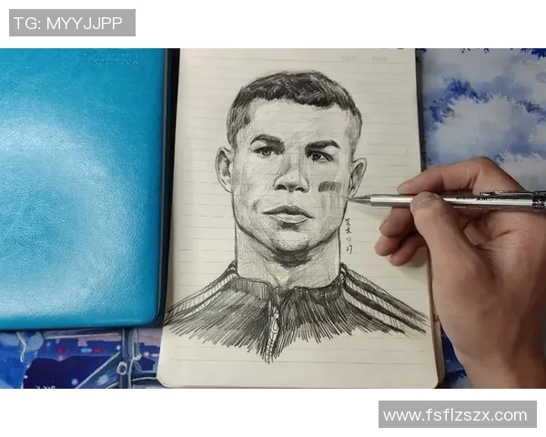 足球天王C罗经典瞬间素描艺术作品呈现完美技艺与运动魅力